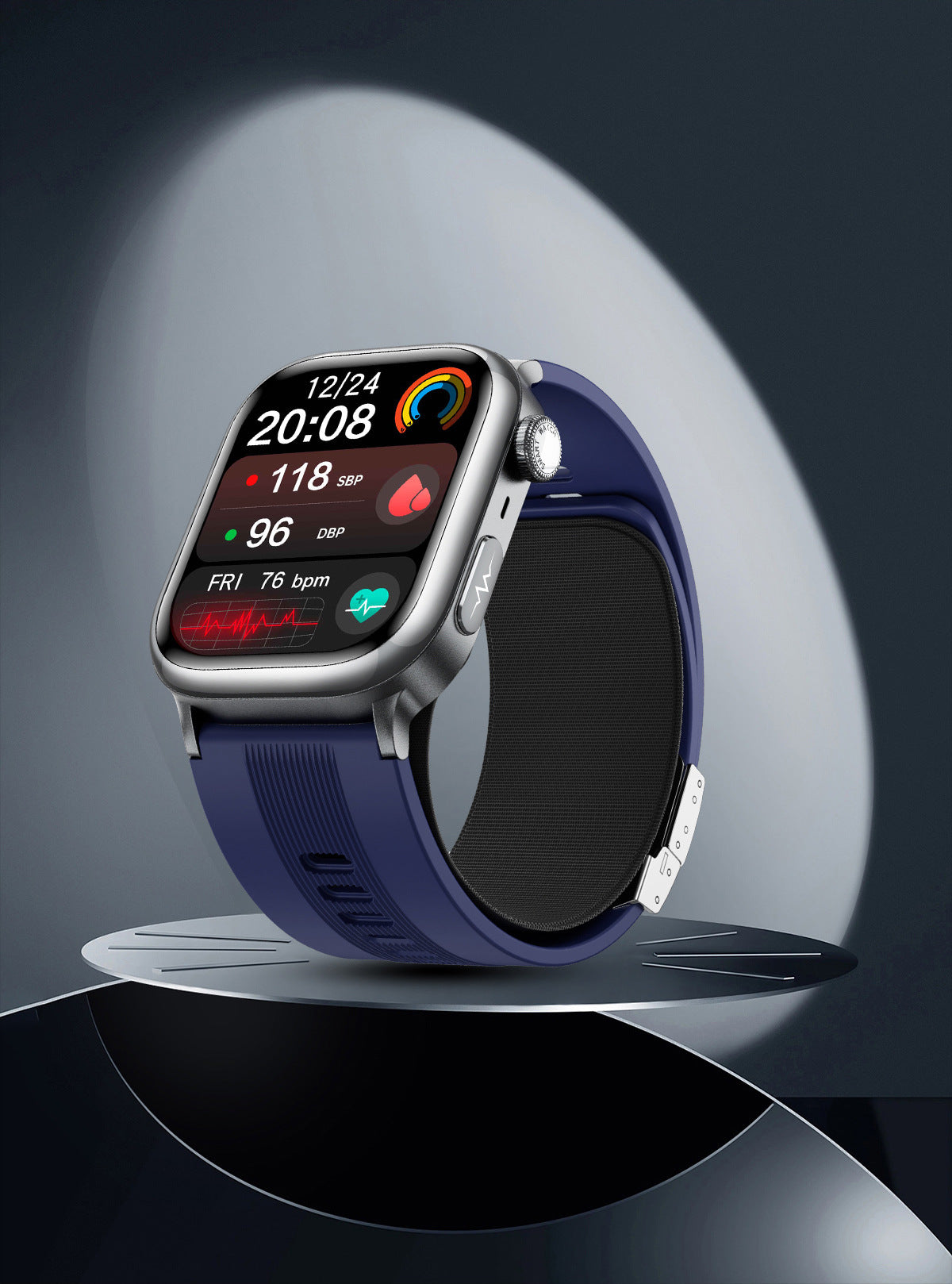 tk66Smart watch with precise air pump for blood pressure and ECG measurement amoled High-end Gift Smart Watch