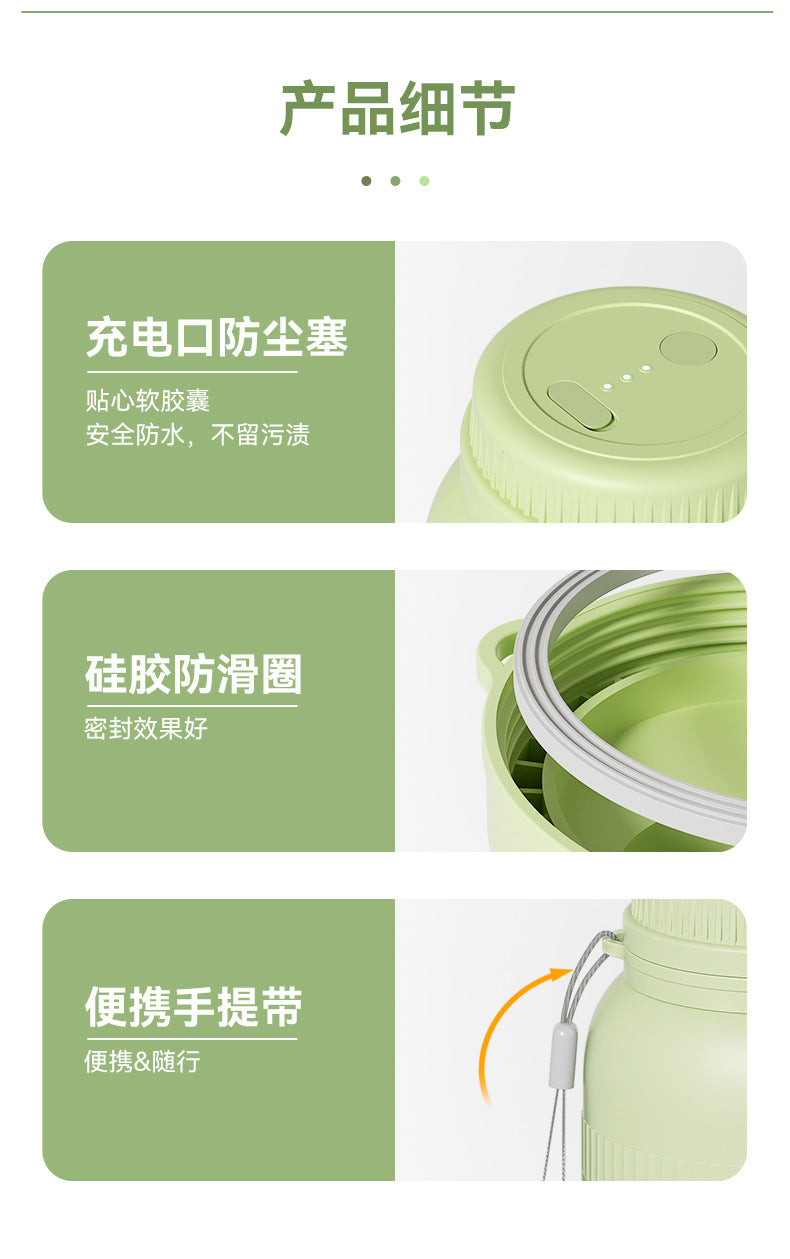 Portable Juicer32Blade Knife1300ml Juicing Bucket Multi-Functional Ice Crushing Large Capacity Household Juicing Cup