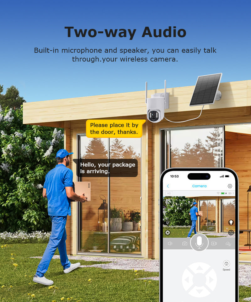 4G Solar Camera Private Model Outdoor300Ultra HD Full Color Low Power Consumption Direct from Manufacturer