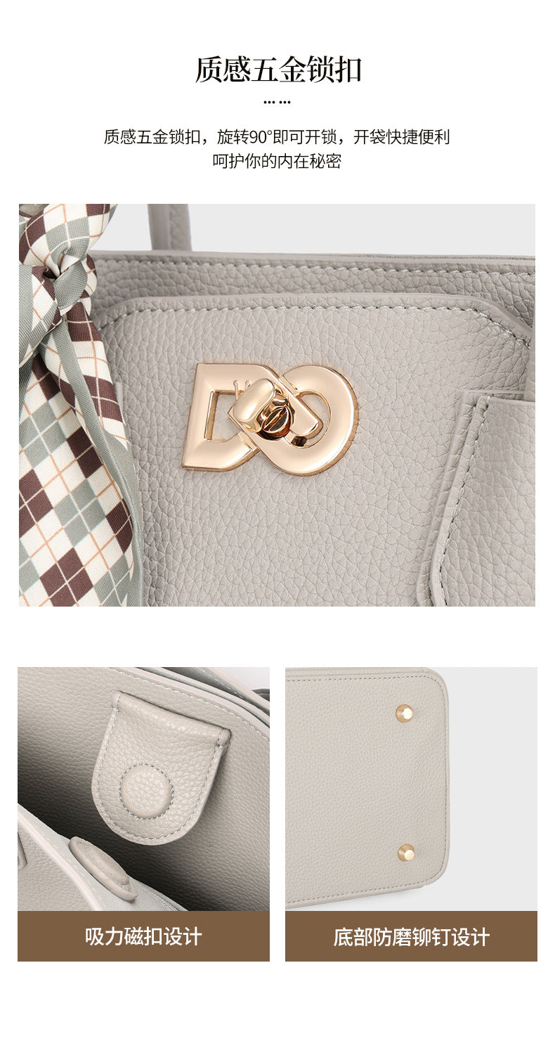 Elegant Handbag for Women Mother's Day Gift Birthday Light Luxury Versatile New Trendy Middle-aged Ladies Mom Bag Commuting