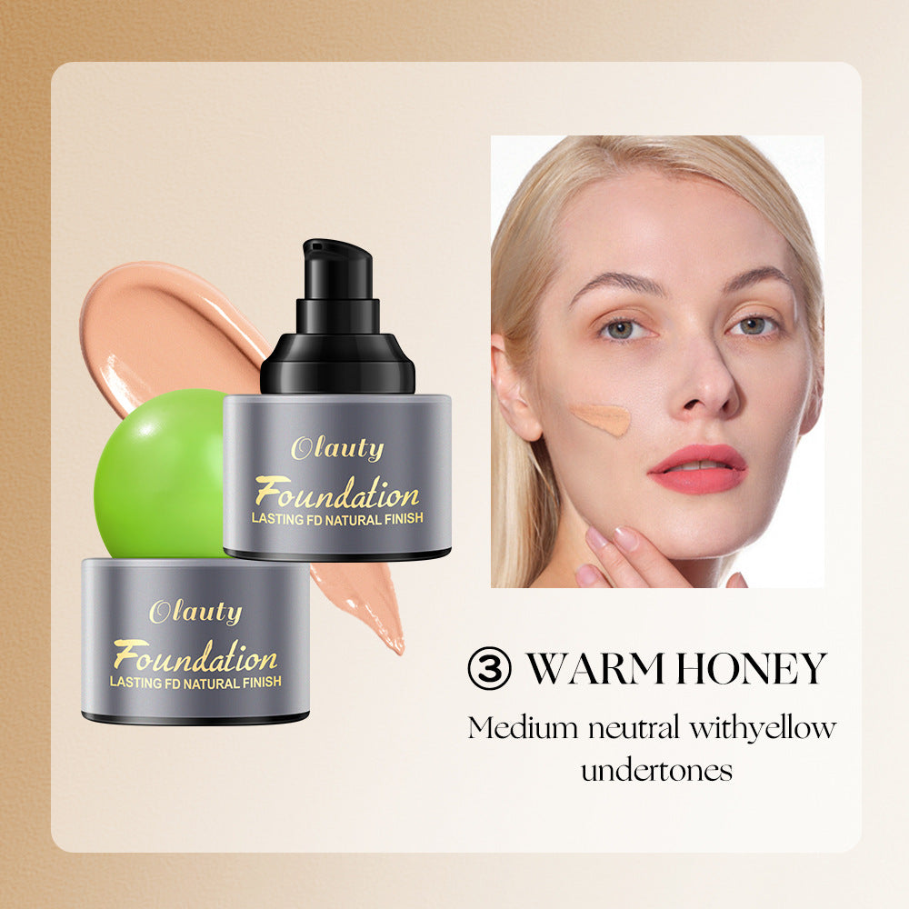 Olauty American Long-lasting Waterproof Foundation for Spot and Acne Coverage30g Packaged version