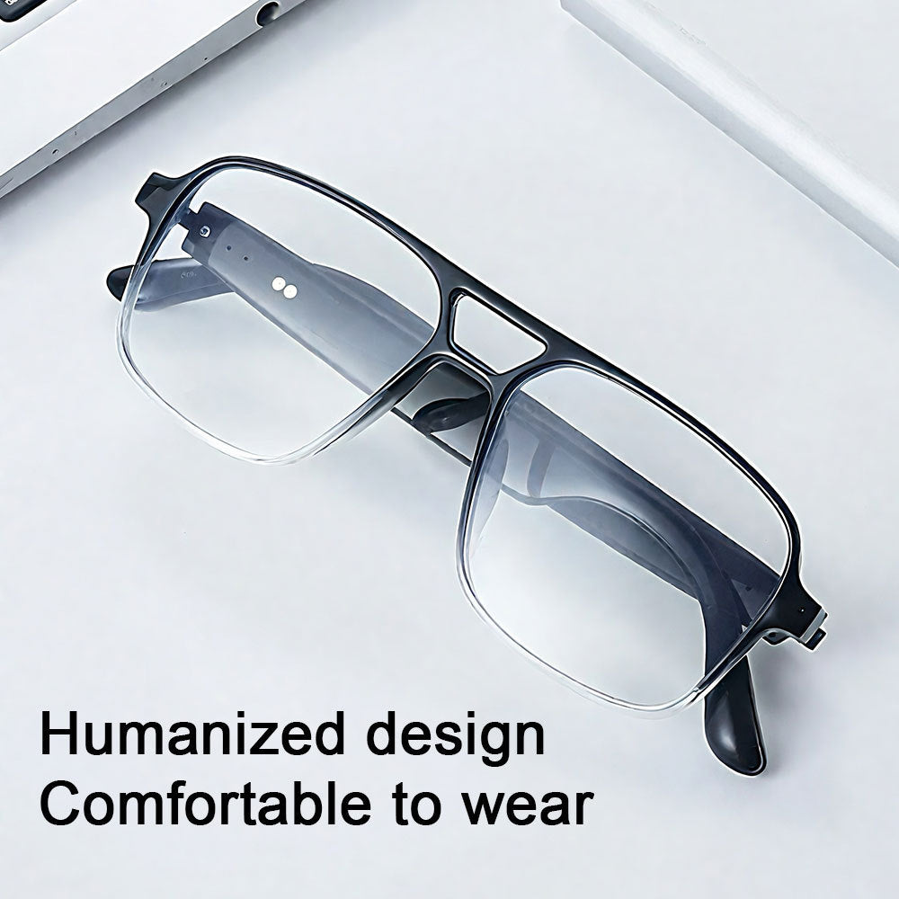 Popular AI Smart Glasses Photosensitive Color Changing Bluetooth Call Music Playback Outdoor Cycling Factory Direct Sales