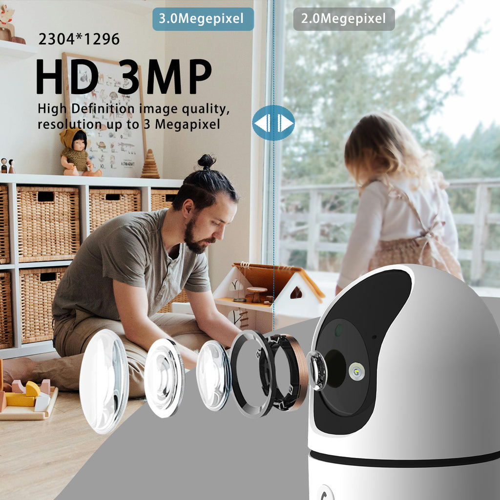 Indoor Wireless Network Camera One-Click Call360High Definition WiFi Camera surveillance night vision remote