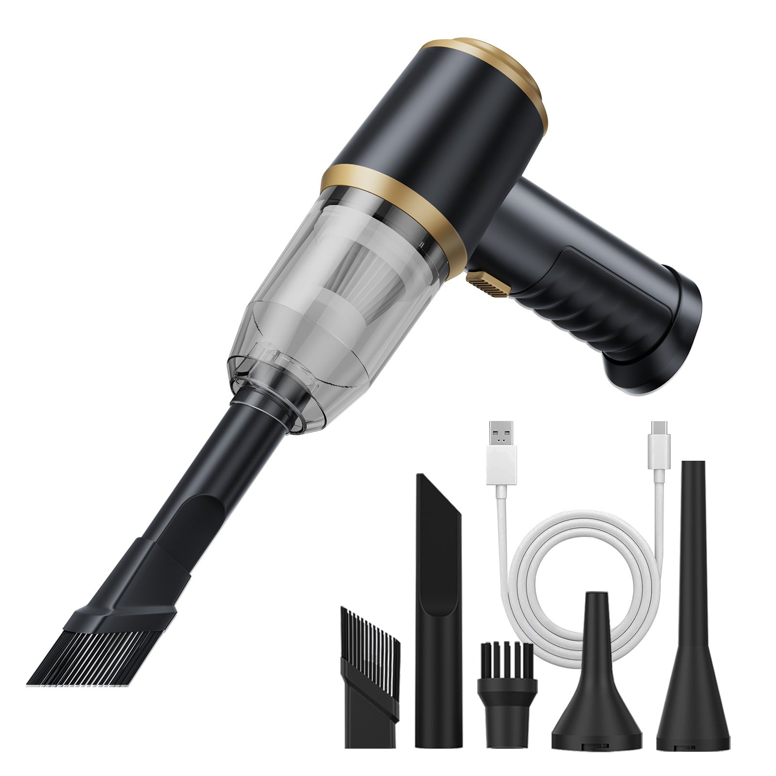 Small Car Vacuum Cleaner Handheld Suction and Blowing Integrated Wireless Super Powerful Suction Portable Home and Car Dual-use Multi-function