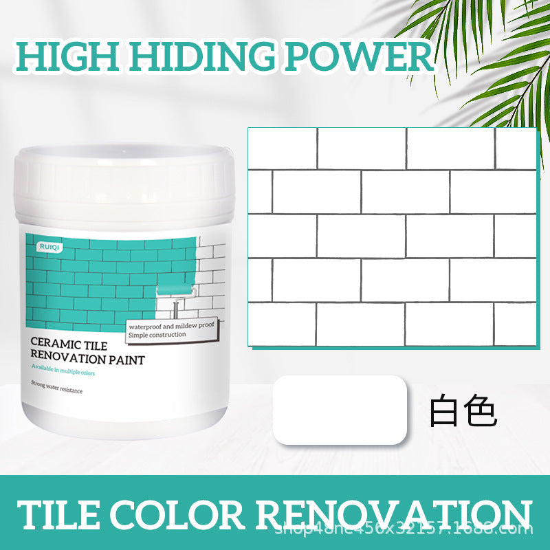 Tile Paint Bathroom Kitchen Floor Tiles Wall Tiles Marble Renovation Color Change Paint Wear-resistant Glass Color Change Paint