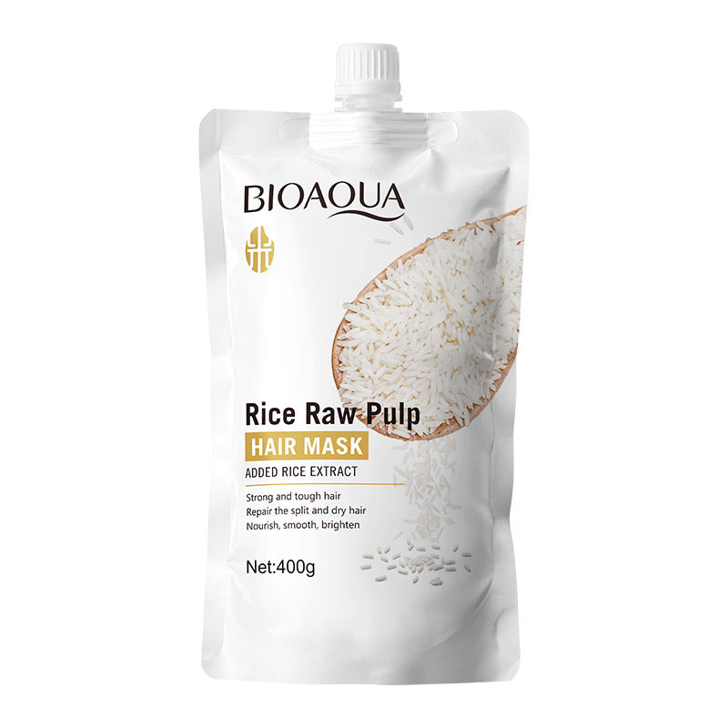 Rice Puree Hair Mask400gBIOAOUA Smooth and Fluffy Hair Conditioner  Wholesale