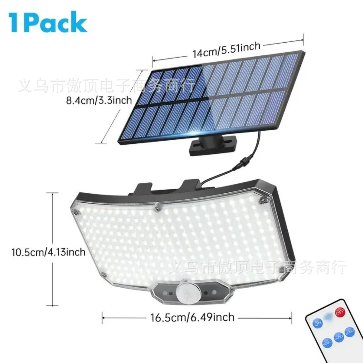 New Solar-Powered Light234LED Courtyard Waterproof Garden Villa Lighting Lamp Split Type Outdoor Lighting Lamp
