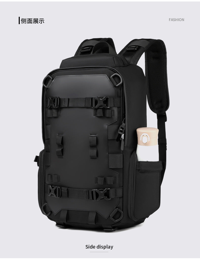 OZUKO Sports Backpack Men's Backpack Waterproof Multifunctional College Student Bag Commuting Cycling Outdoor Bag