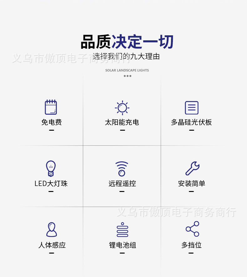 New Outdoor Solar Street Light Human Body Sensing Wall Light with Remote Control Garden Light Waterproof Garden Garden Light