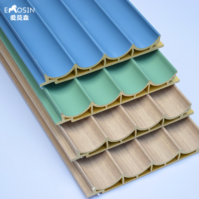 Wood Plastic Composite Exterior Interior Decoration Louver Fluted Indoor Decor Outdoor Wpc Wall Panel