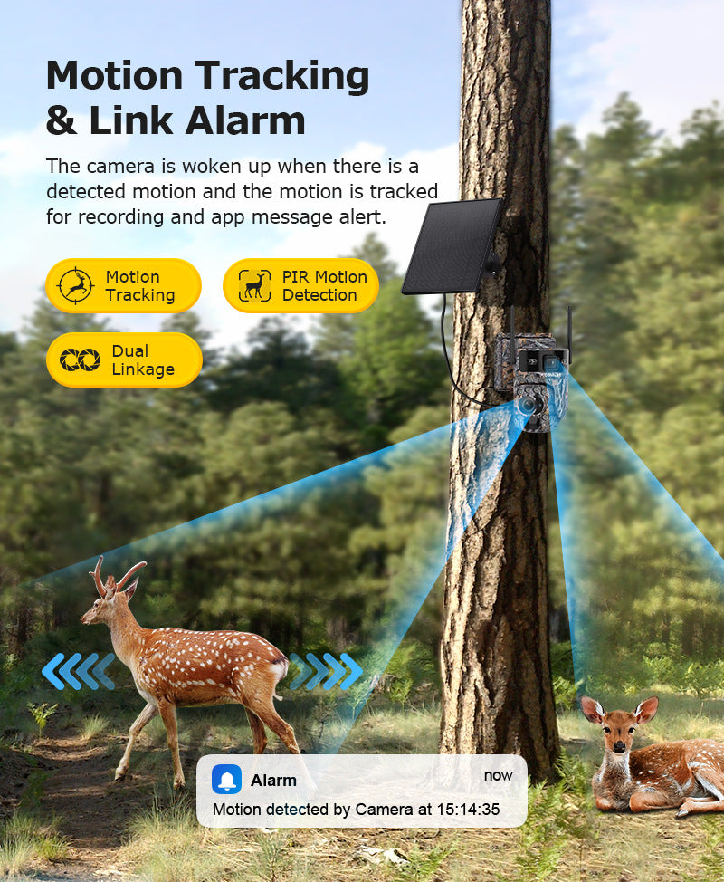 New Product4g Solar camera outdoor camouflage low power consumption camera HD20X Zoom Camera