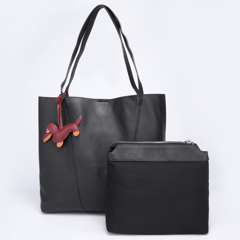 Lazy Style Tote Bag Large Capacity Underarm Shoulder Bag Casual Versatile Letter Bag