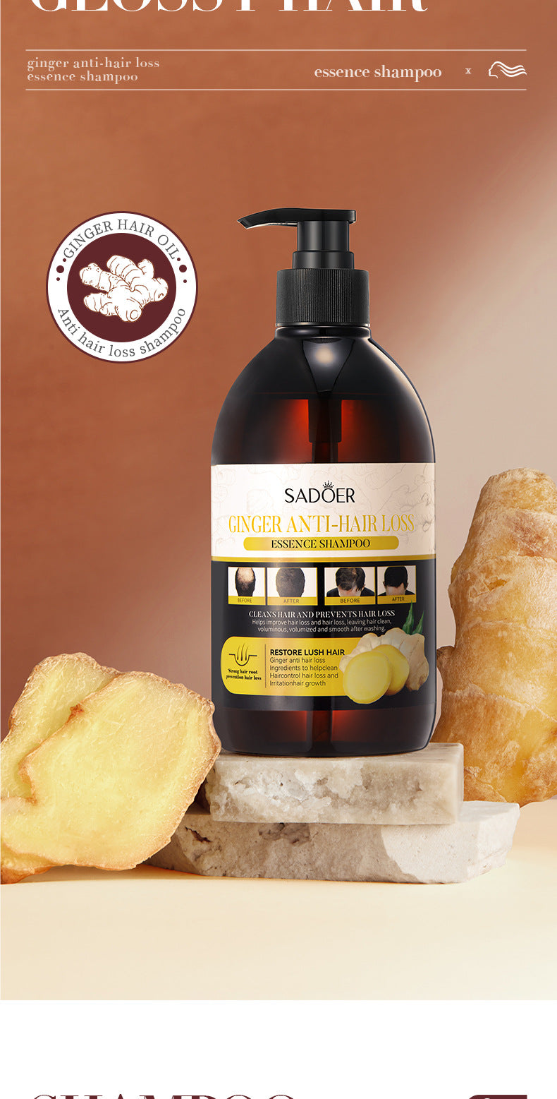 Ginger Anti-Hair Loss Shampoo500ml SADOER Plant Shampoo  Wholesale