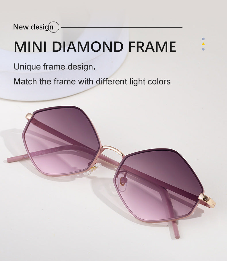 Polygonal Sunglasses for Women with a Sense of Sophistication2025New European and American fashion sunglasses driving UV protection glasses