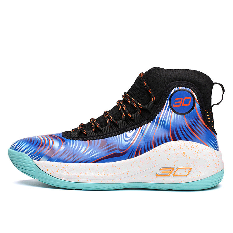 2025New Youth Support Shock Absorption Wear-Resistant Non-Slip Sports Shoes Men's fashion Soft and plaid Basketball Shoes