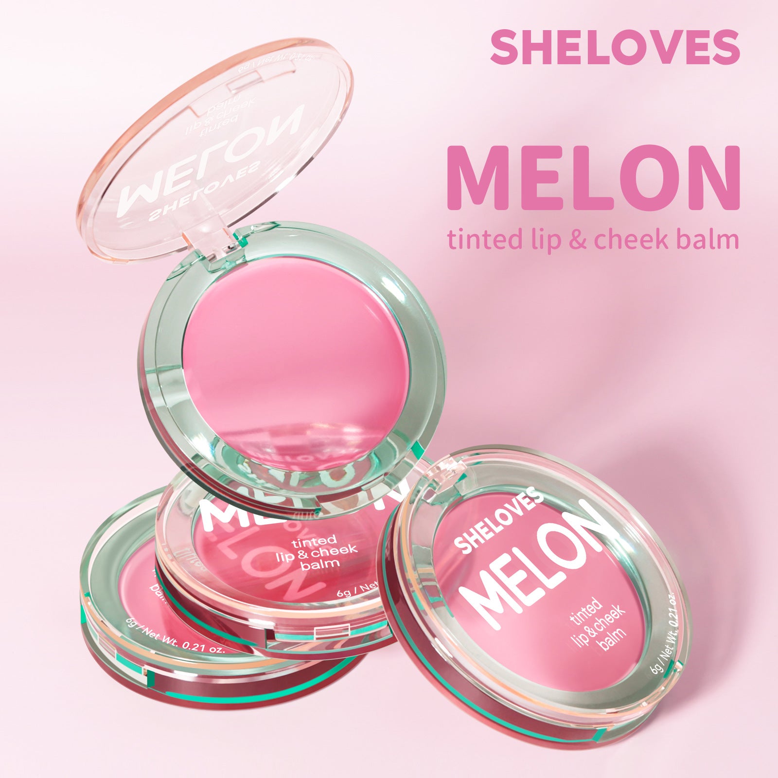 Exclusive Supply SHELOVES Temperature-sensitive Color-changing Water Gloss Blush Stick Lip and Cheek Rouge Multi-use Cream Non-liquid Blush