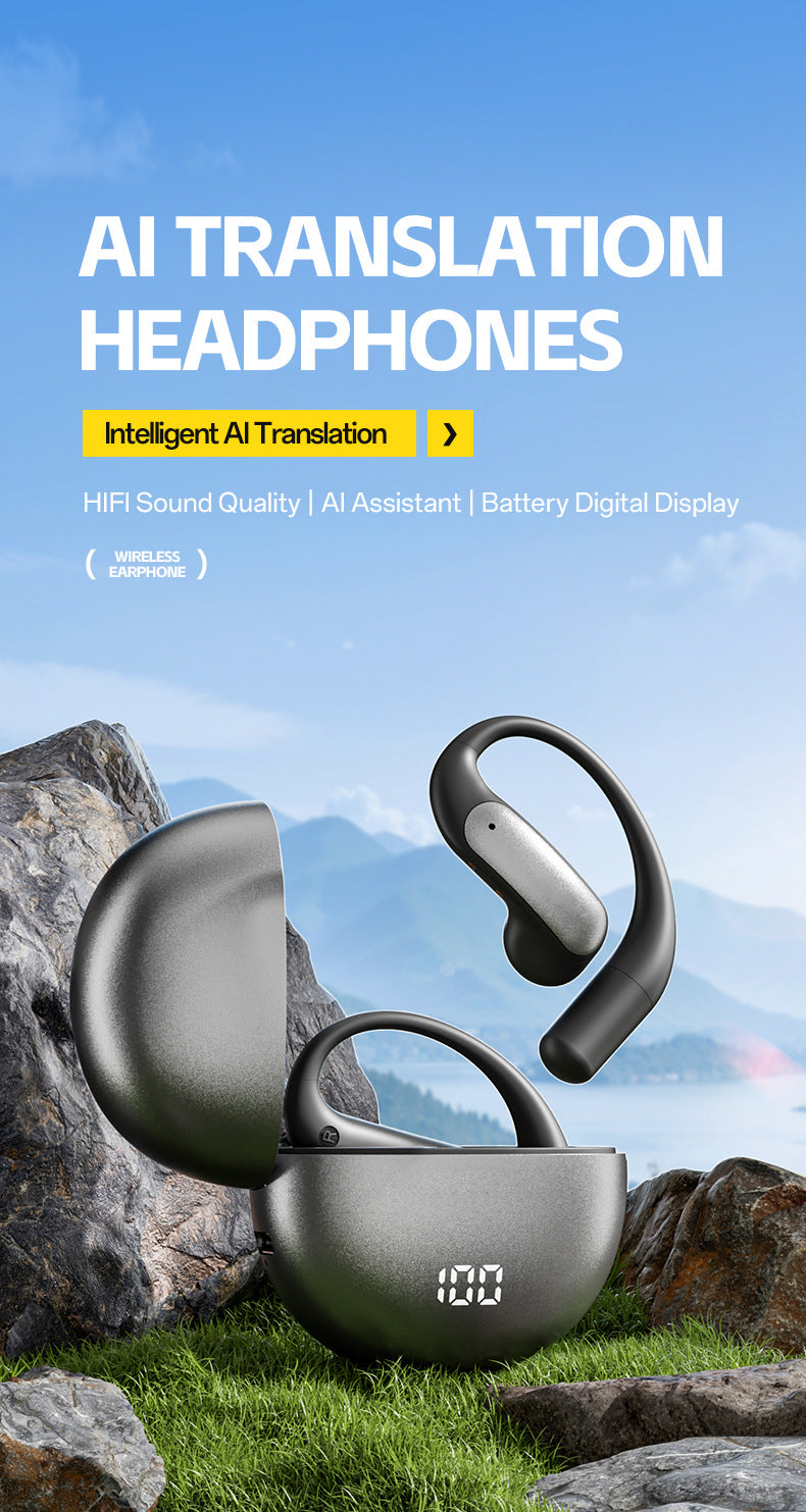 M118New AI Translation Long Battery Life Over-Ear Headphones Non-In-Ear Private Model Noise Cancelling Wireless Bluetooth Headphones