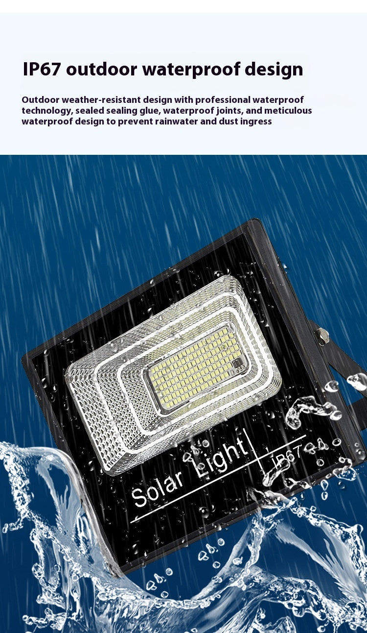 IP67 Waterproof 100W/200W/300W Smart Auto-Darkening ABS Split Solar Floodlight Outdoor Lighting