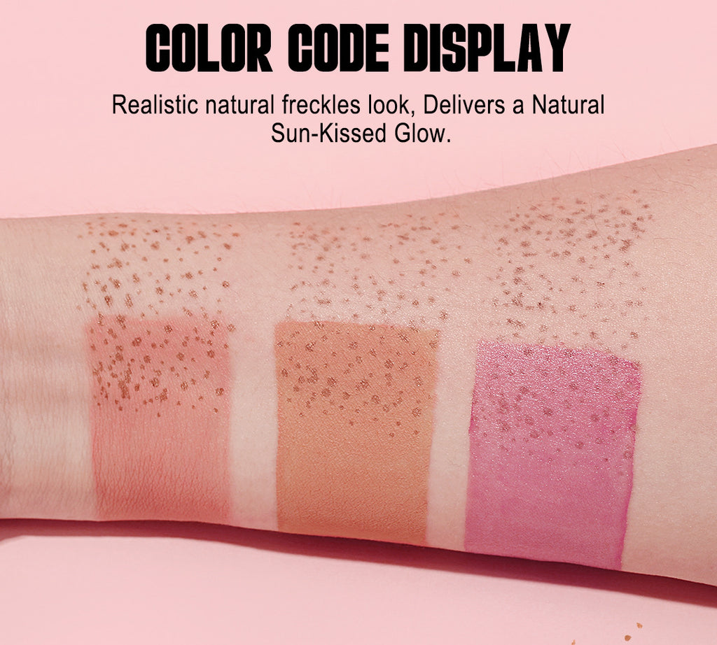 Dual-Head Freckle Pen Blush Liquid Two-in-One Natural Spot Enhancer Waterproof Long-Lasting Mole Spot Pen