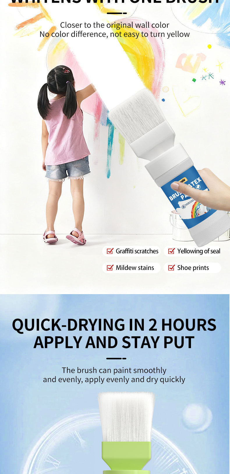 Indoor Wall Latex Paint White Latex Paint Water-Based Odorless Brush Latex Paint Interior Wall Coating