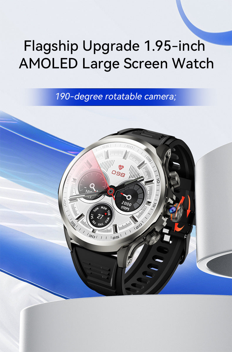 H18 Pro Smart Watch5G SIM Card Global Communication Google APP Download Rotating Camera Video Call Photo