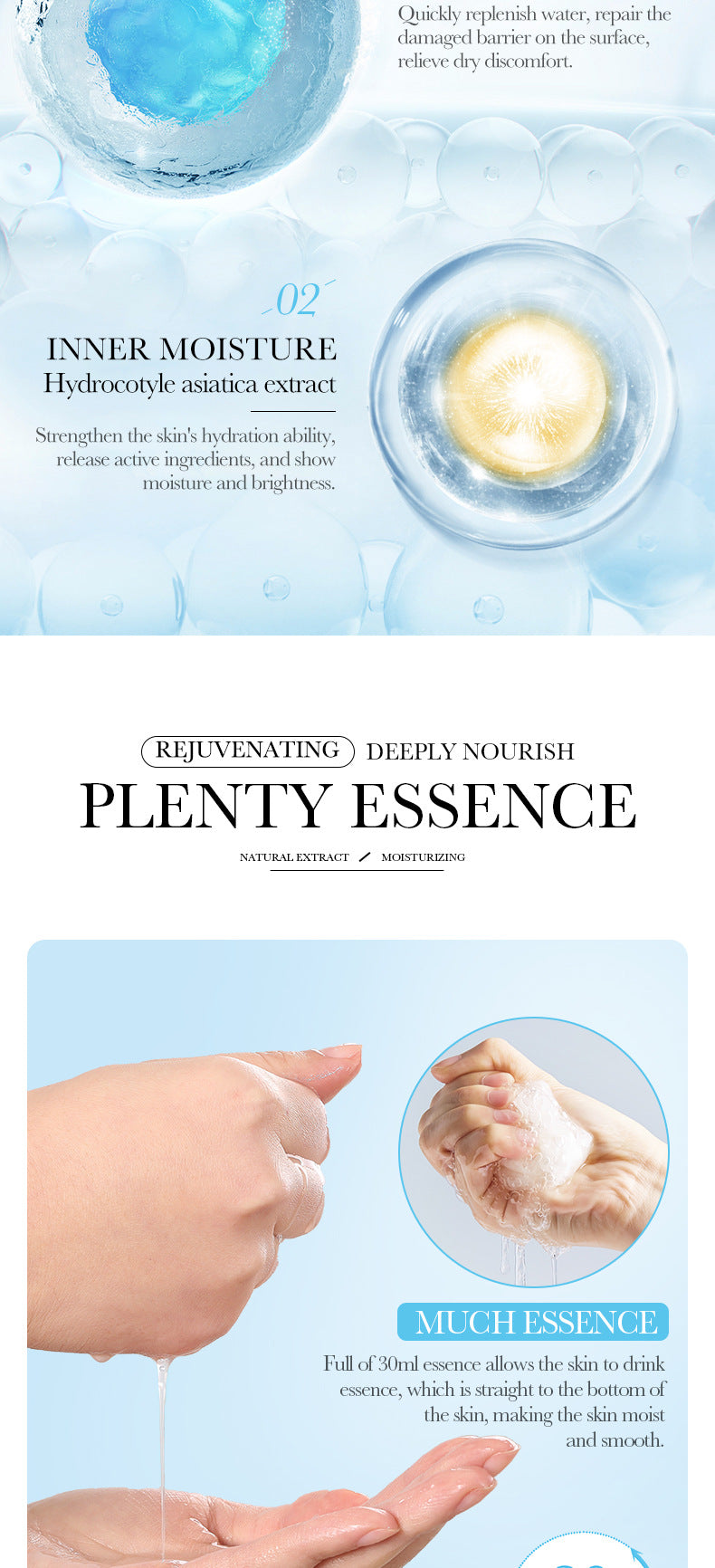 Mask30gBIOAOUA Honey Hydrating Pearl Moisturizing Rose Snail Moisturizing  Foreign Trade Wholesale