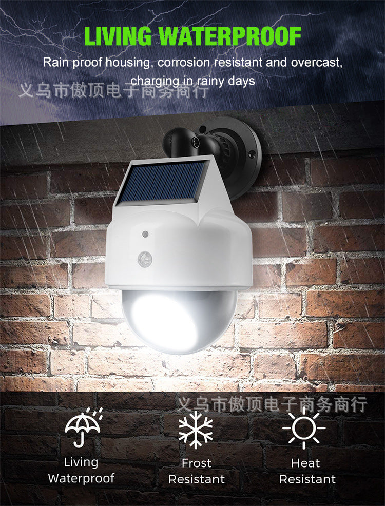 Simulated Surveillance Light Solar Garden Light Fake Camera Street Light Human Body Sensor Wall Light Split-Type Garden Light