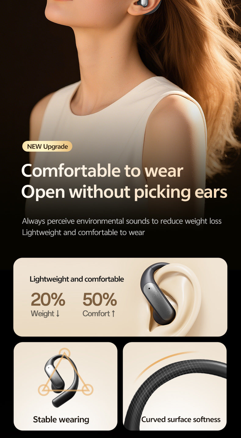 2025Popular M129Ear-mounted Digital Display Bluetooth Earphones Private Model High Appearance Wireless Bluetooth Earphones