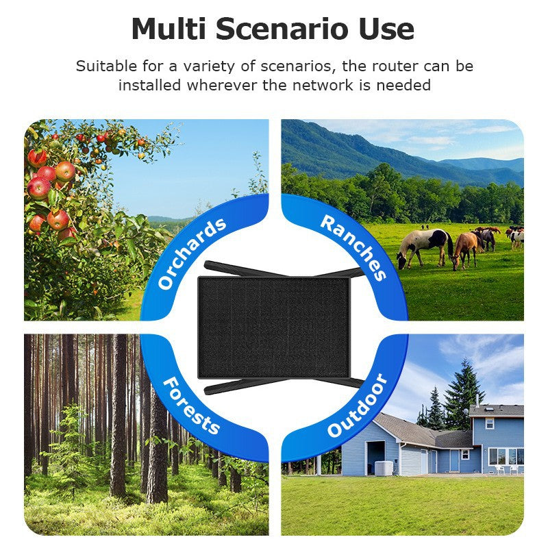 New Product4G Solar Router SIM Card4G Wireless Router Outdoor Solar Router