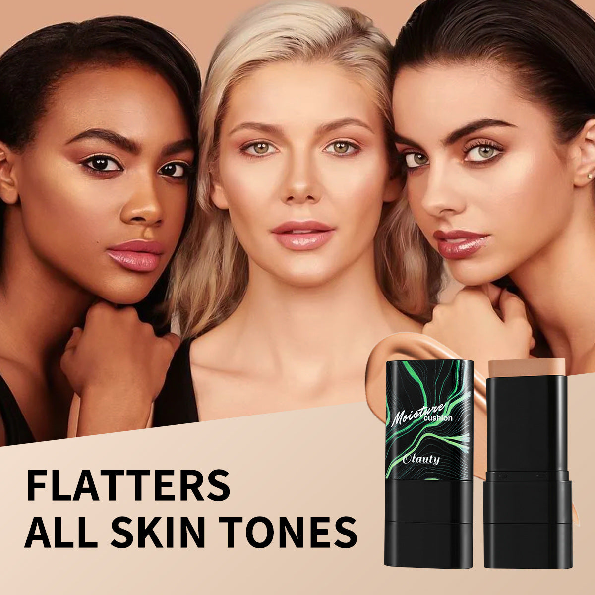 AliExpress Waterproof Foundation Stick Concealer Waterproof Dual-Ended Makeup Brush 2-in-1 Nude Makeup Foundation Liquid Non-Smudge