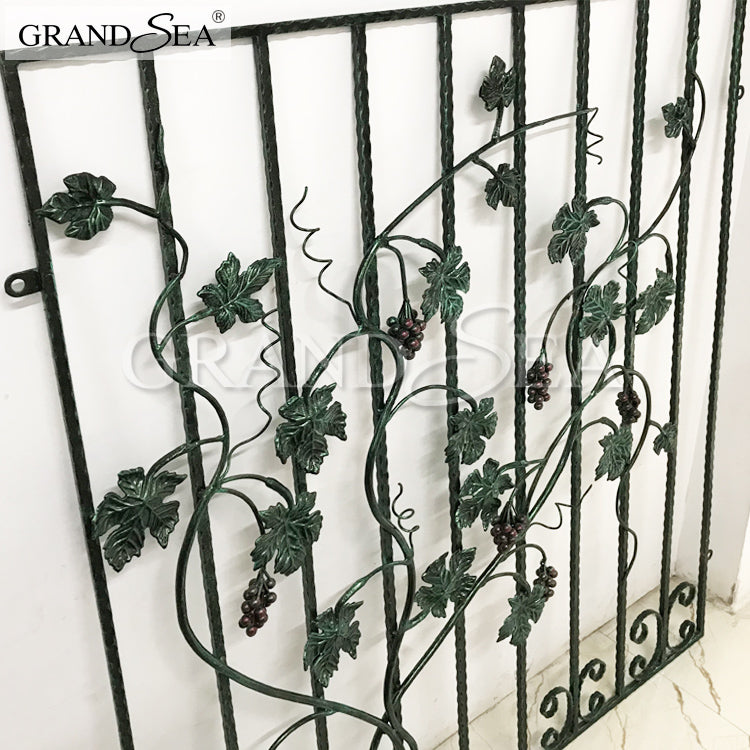 Beautiful French Iron Window Grill Design Customized Wholesale for Balcony