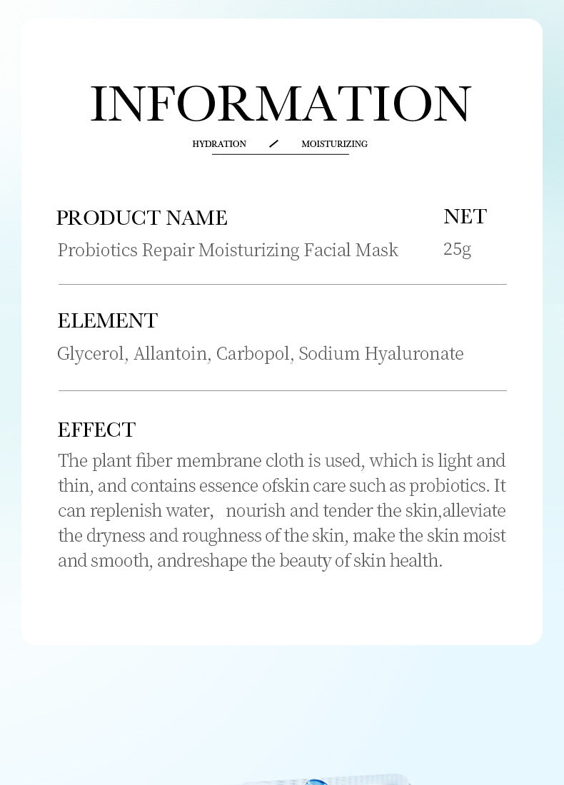Mask BIOAOUA White Truffle Moisturizing Caviar Nourishing Resurrection Grass Hydrating  Wholesale