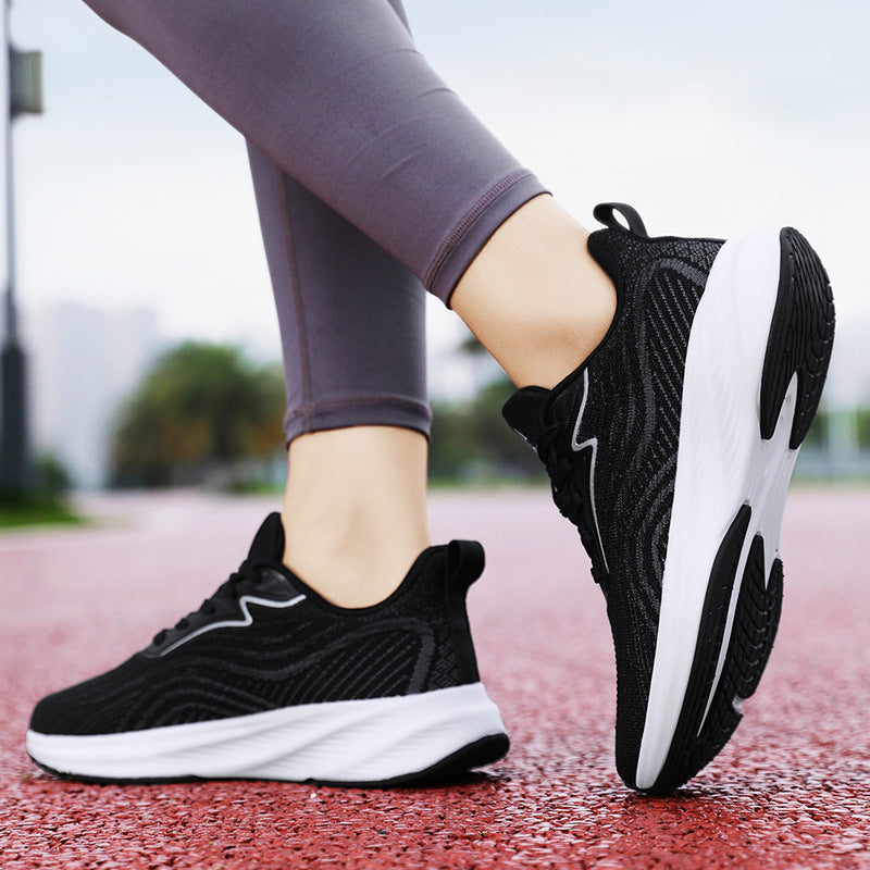 2024Chunxin Professional Running Shoes for Men and Women, Breathable Flyknit Mesh, Lightweight, Non-Slip, Student Physical Test Training Sports Shoes