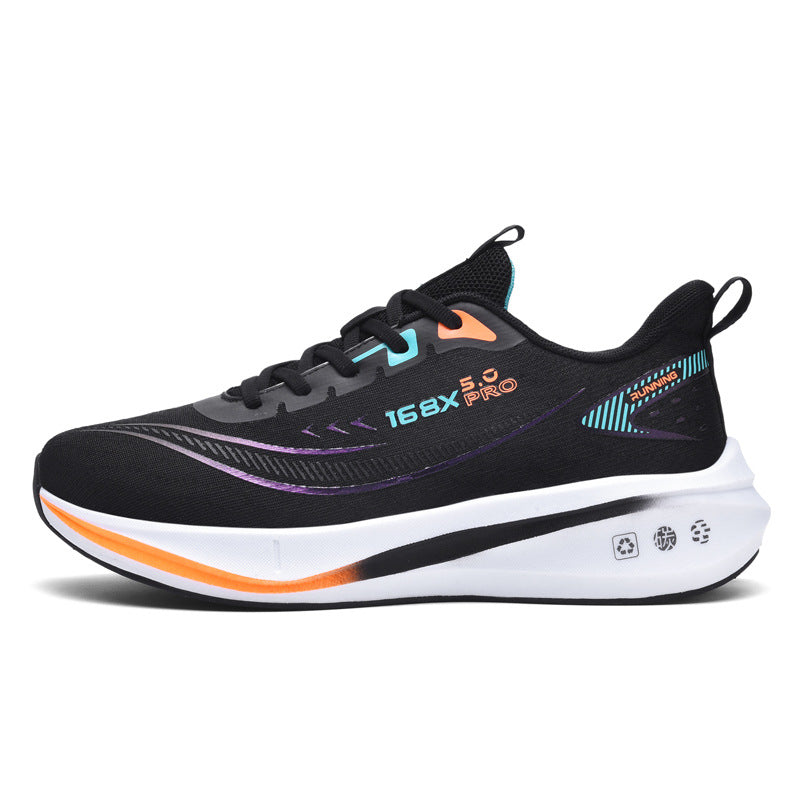 Carbon Plate Running Shoes Four Seasons Youth New Lightweight Breathable Shock Absorption Racing Running Shoes Casual Non-Slip Sports Shoes