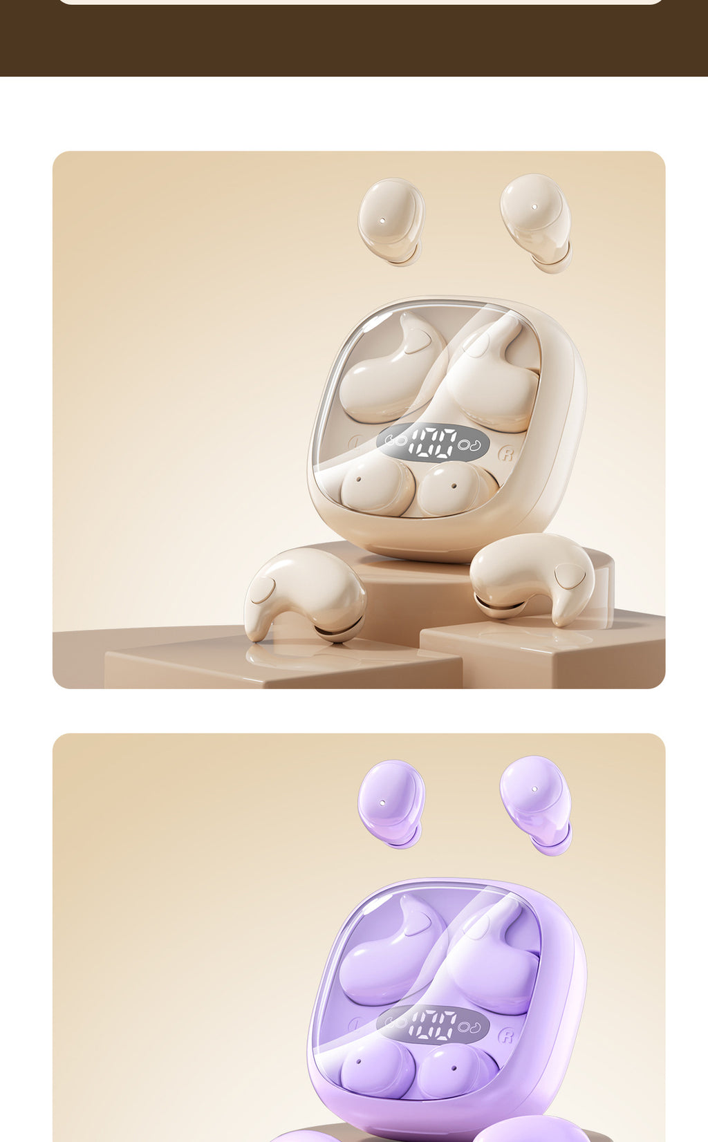 New M1262-in-1 Wireless Sleep Mini Long Battery Life Ultra-High Sound Quality Wireless Bluetooth Earbuds