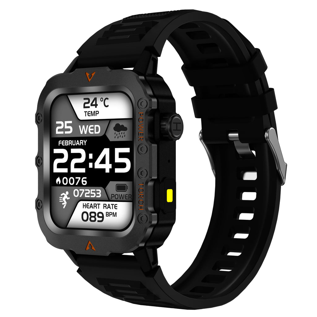 Q11Smart Watch Bluetooth Call Heart Rate Blood Oxygen Sleep Monitoring Message Reminder Outdoor Men's Three-Proof Sports