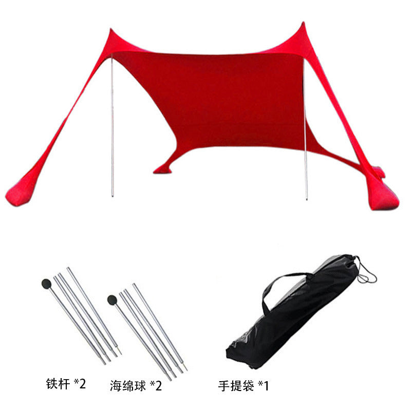 Outdoor Lawn Beach Lycra Canopy Tent Portable Lawn Camping Fishing Tent Outdoor Sun Protection Cooling Shade