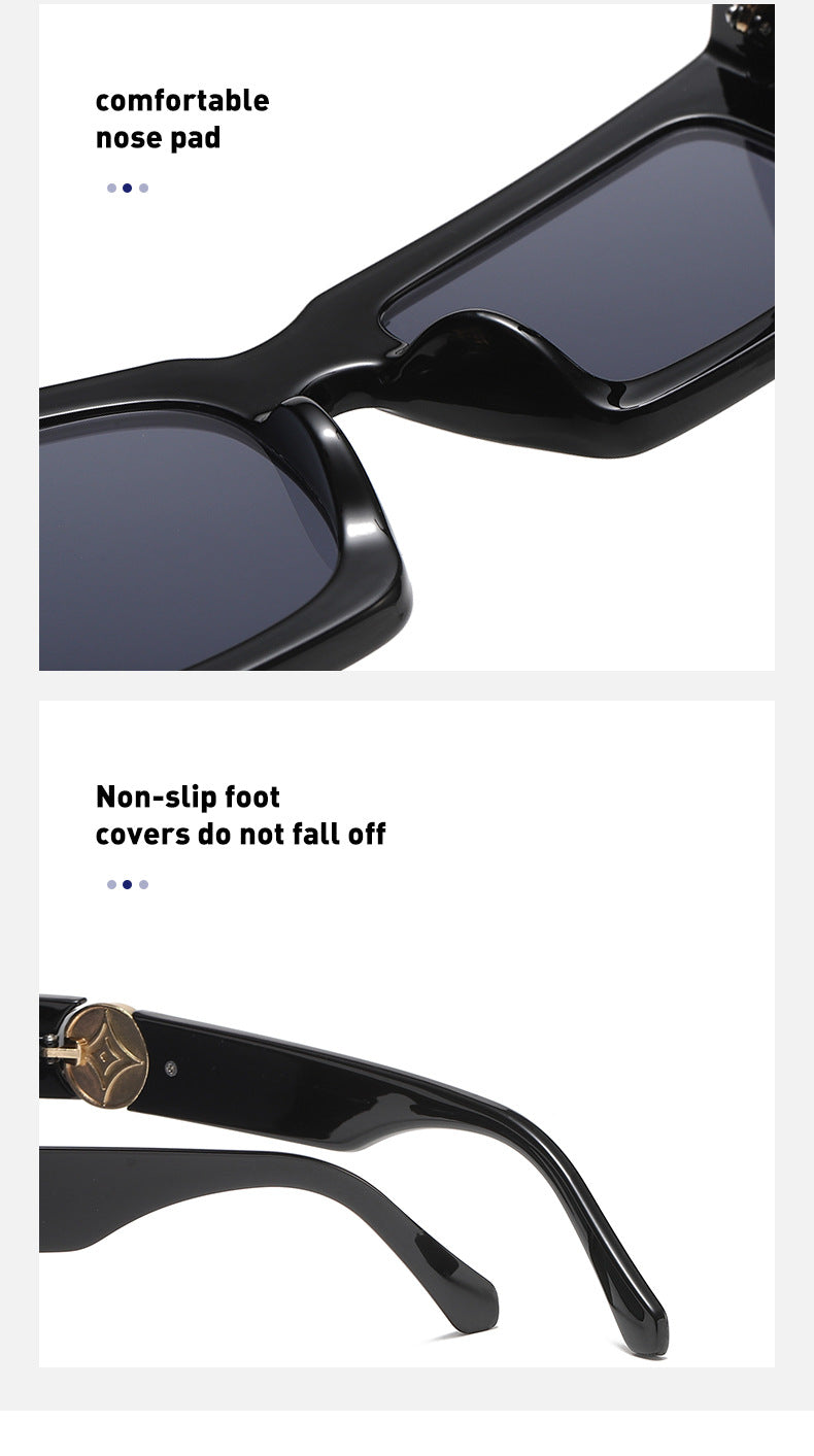 European and American Steampunk Sunglasses Unique Irregular Outdoor Sun Protection Sunglasses for Men High-end Glasses Wholesale