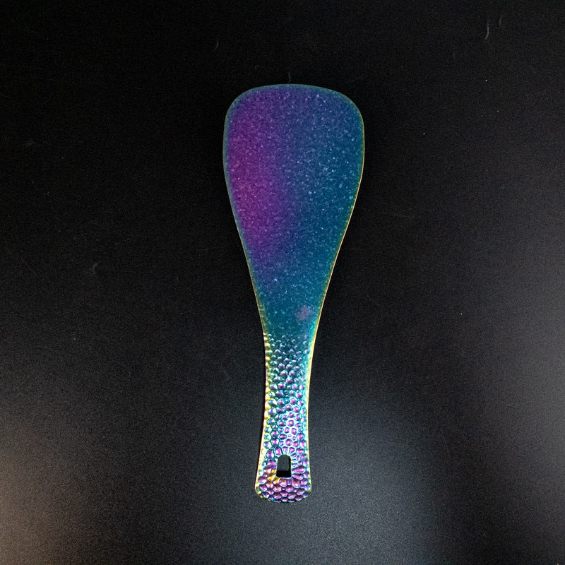 High-end Pure Titanium Rice Spoon Luxury Mildew-proof Rice Shovel Antibacterial Rice Shovel Hammer Pattern Rice Serving Spoon Rice Spoon Kitchen