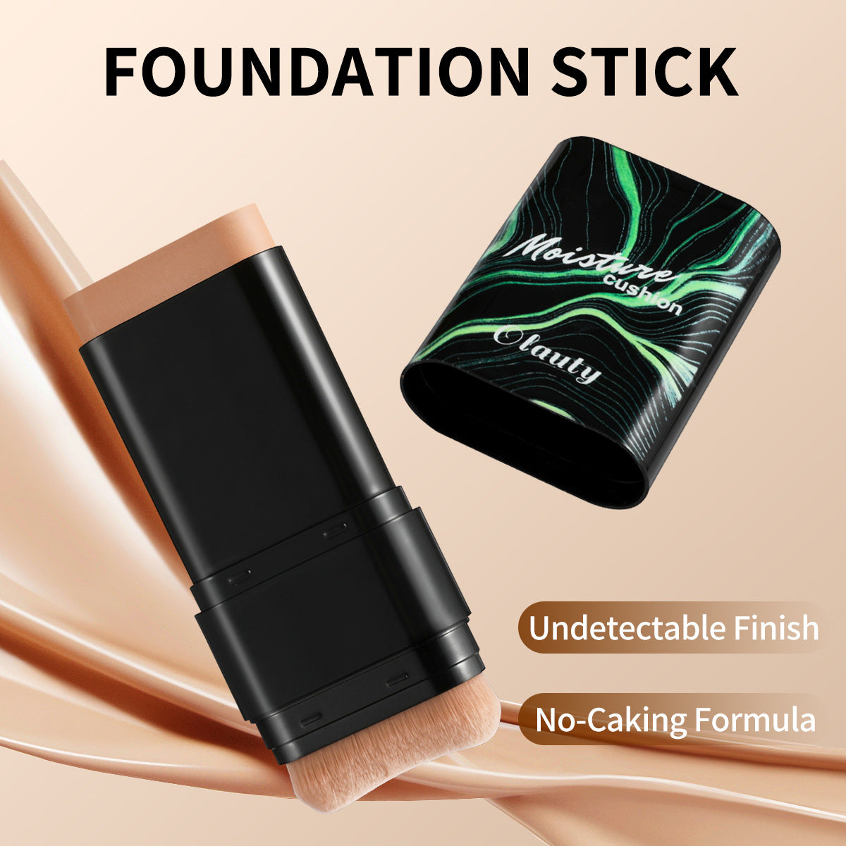 AliExpress Waterproof Foundation Stick Concealer Waterproof Dual-Ended Makeup Brush 2-in-1 Nude Makeup Foundation Liquid Non-Smudge