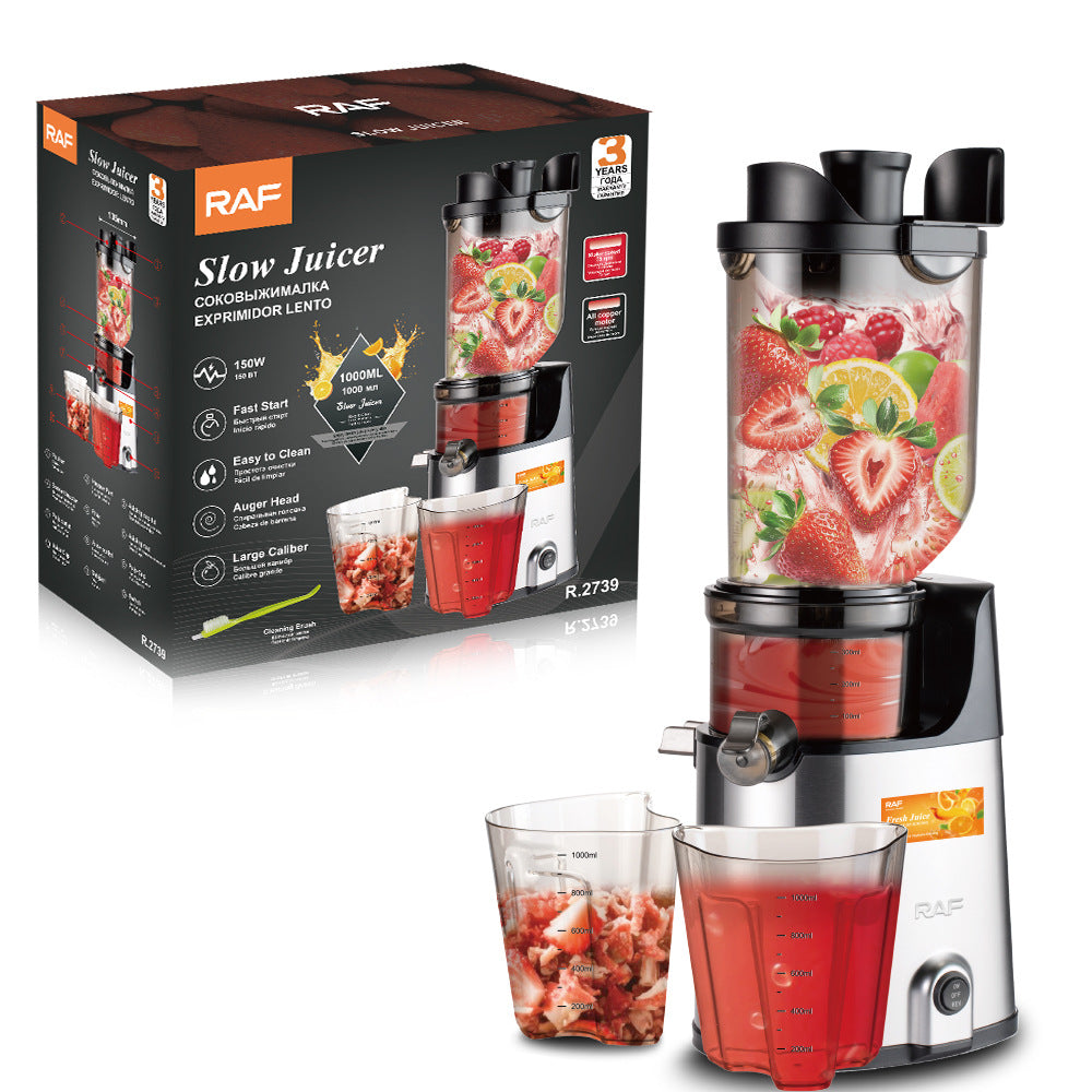 RAF Stainless Steel Juicer Children's Fruit Juice Machine/l Cooking Machine/Juicer Extractor with Juice and Pulp Separation R.2739