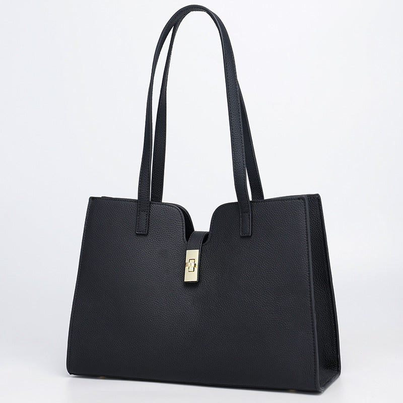 Large Capacity Single Shoulder Tote Bag for Women, Casual Commuter Bag, Trendy Versatile Fashionable Light Luxury Briefcase Underarm Bag