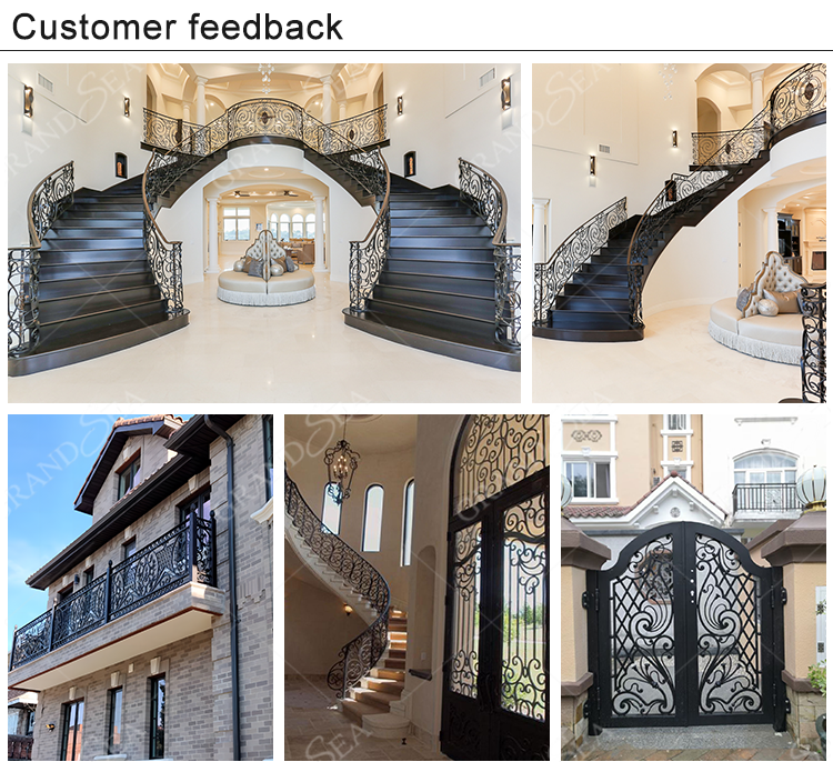 Exquisitely Designed Modern Exterior Arches Double Front Main  Wrought Iron Exterior Door Design