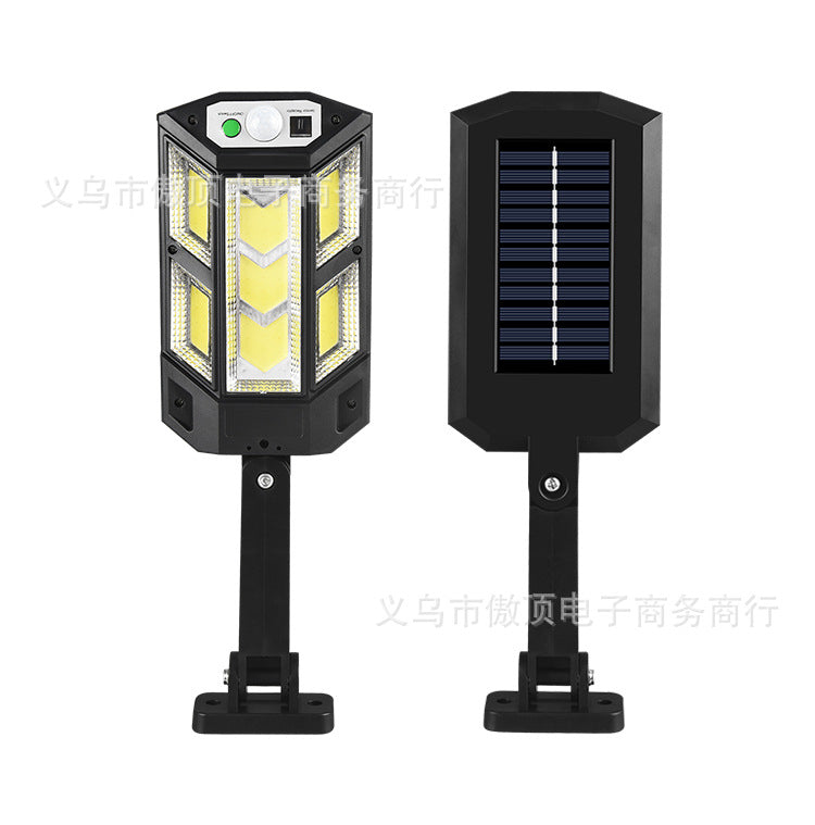 Step into the New Solar Light Outdoor Motion Sensor Light Waterproof Garden Light with Remote Control Garage Light LED Street Lamp