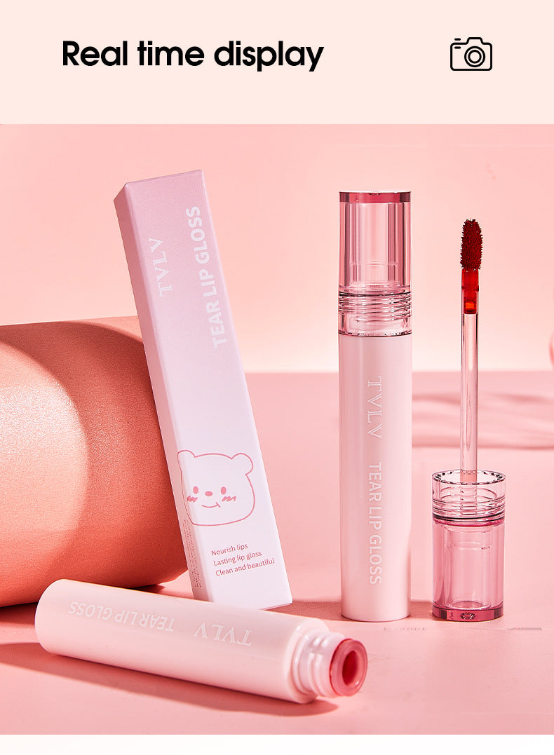Makeup Peel-off Lip Glaze Nude Color Lip Gloss Pen Film-forming Waterproof Long-lasting Non-stick Cup Full Supply