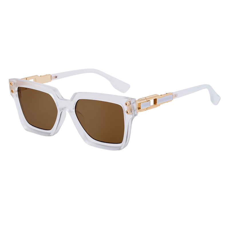 2025New European and American Style Square Frame Sunglasses for Men High-end Sun Protection Sunglasses Men's Trend Wholesale sunglasses