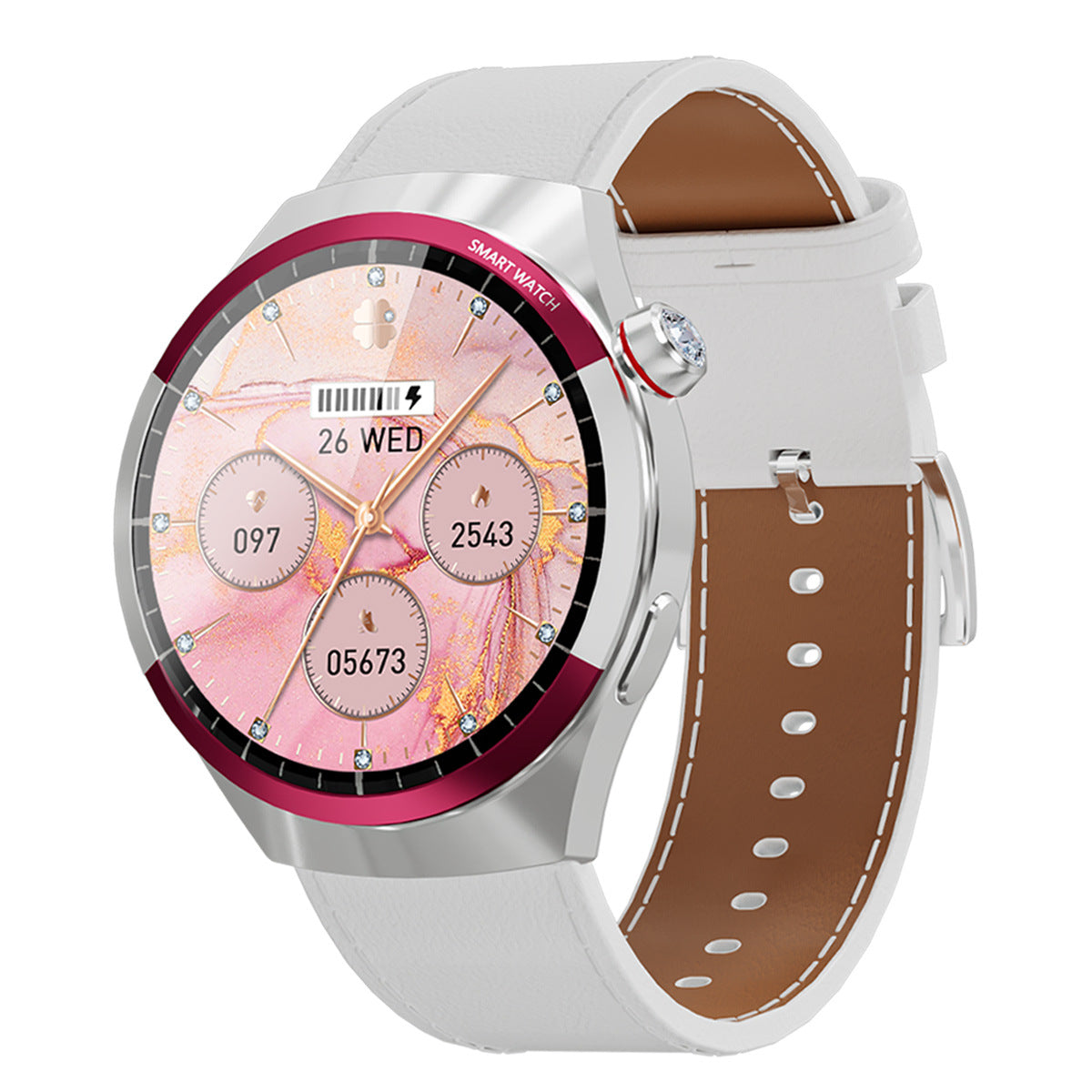 SK6 Mini Smart Watch1.27inch Bluetooth Call True Heart Rate Pedometer Sleep Exquisite Women's Sports