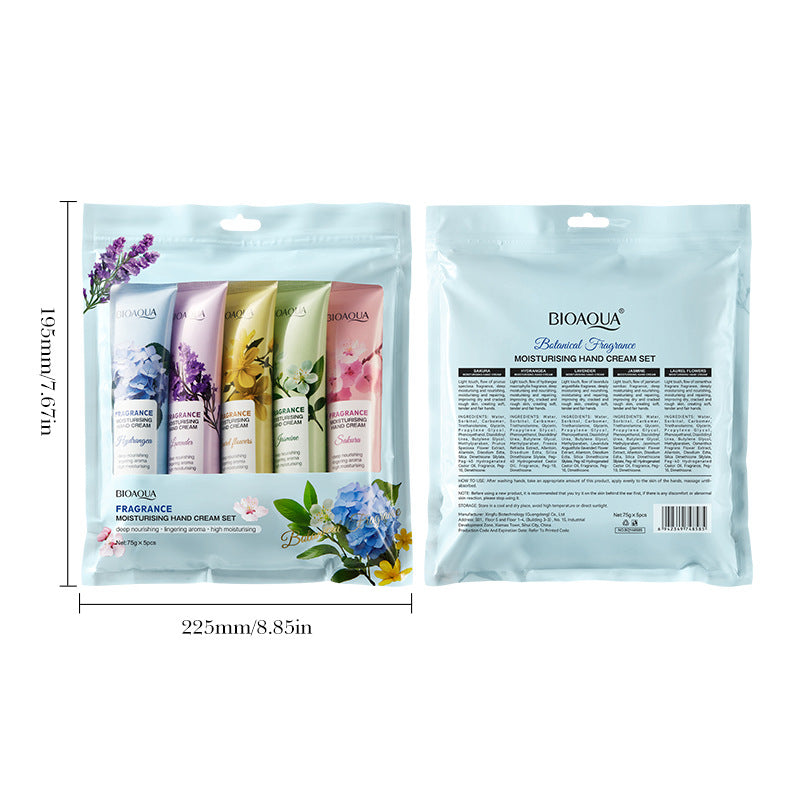 Fragrance Moisturizing Hand Cream Set BIOAOUA Autumn and winter moisturizing hand cream  foreign trade wholesale