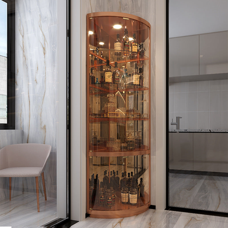 Glass Door Wine Cabinet Display Cabinet Living Room2022New Wine Rack Internet Celebrity Small High-End Light Luxury Modern Home Wall-Mounted