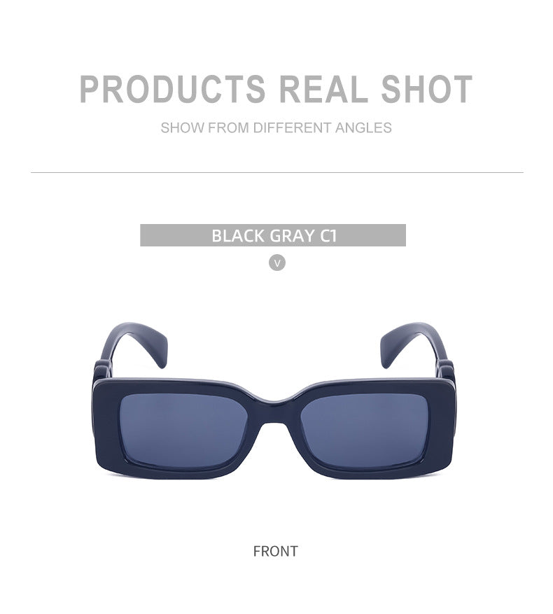 New Fashion Square Frame Sunglasses for Women, Unique Small Frame Sunglasses for Men, Wholesale Glasses sunglasses